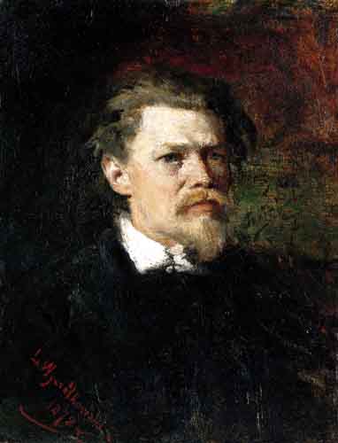    <b> Portret Wojciecha Gersona</b><br>1872  olej, płótno 34.3 cm x 26 cm<br>  
