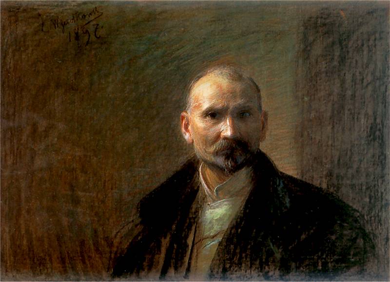    <b> Autoportret</b><br>1897  Pastel na kartonie. 69,5 x 96 cm<br>Muzeum Narodowe, Kraków  