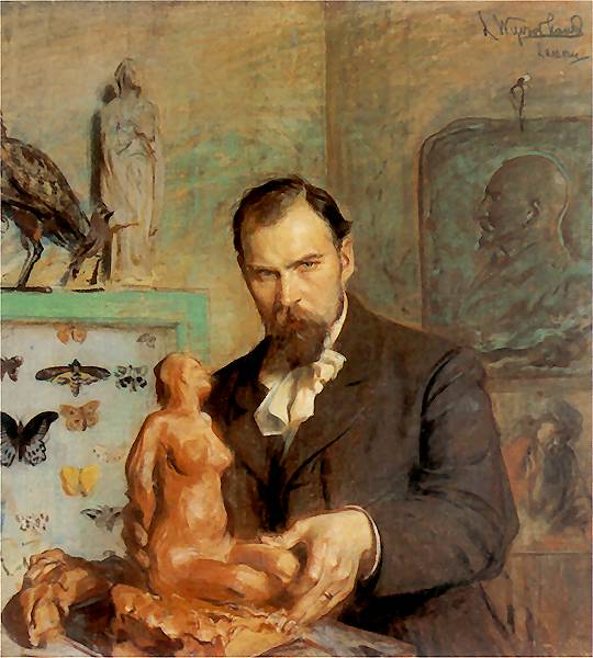    <b> Portret Konstantego Laszczki</b><br>1901-1902  Pastel na kartonie<br>Akademia Sztuk Pięknych w Krakowie  