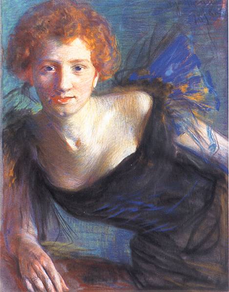    <b> Portret Ireny Solskiej</b><br>1899  Pastel na kartonie. 115 x 80 cm<br>Muzeum Narodowe, Kraków  