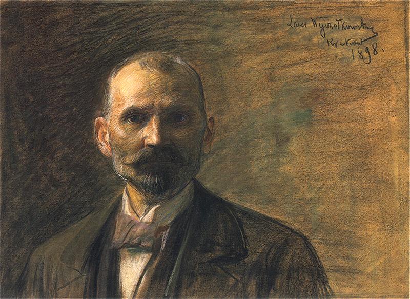    <b> Autoportret</b><br>1898  Pastel, papier na płótnie. 53 x 73 cm<br>Galeria Obrazów, Lwów  